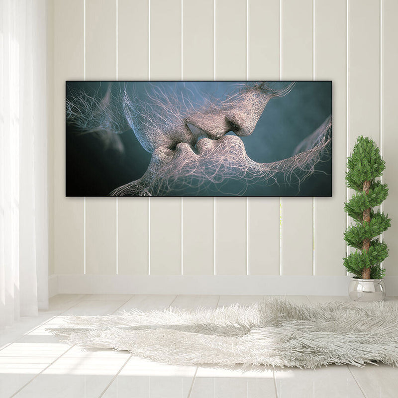 Abstract Kiss Oil Paint By Numbers Kits DIY Wall Art Picture Craft Home Dec