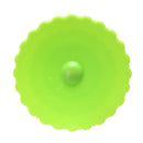 Sunflower Dustproof Reusable Silicone Cup Lid Insulation Cup Cover (Green) Newly