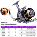 Spool Spinning Fishing Reel Steel Ball Bearings Carp Saltwater Bass Pike Wheel