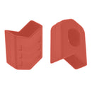 1 Pair Bicycle Crank Covers Silicone Crankset Protector Arm Sleeve (Red)