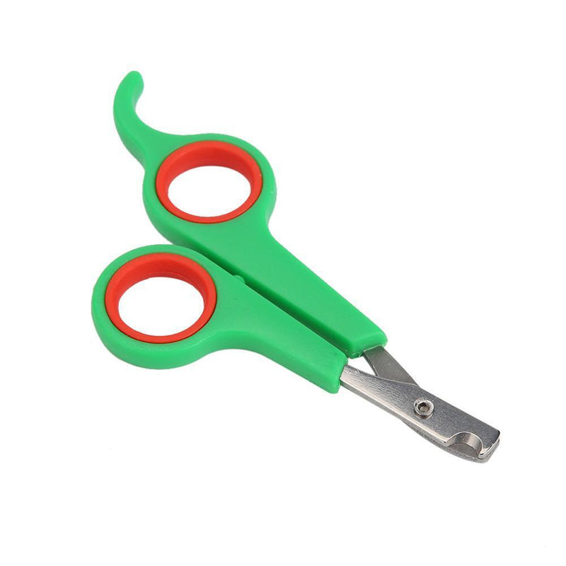 Stainless Steel Pet Nail Toe Scissors Dog Cat Claw Grooming Clipper (Green)
