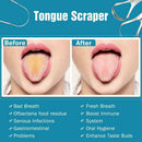 Health Tool Oral Hygiene Tongue Scraper Cleaner Dental Cleaning Stainless Steel