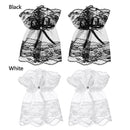 Gothic Lace Bowknot Fingerless Gloves Bracelets Sunscreen Gloves Wrist Cuffs