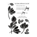 Transparent Silicone Flower Seal Embossing Tools Metal Paper Cut Card Molds
