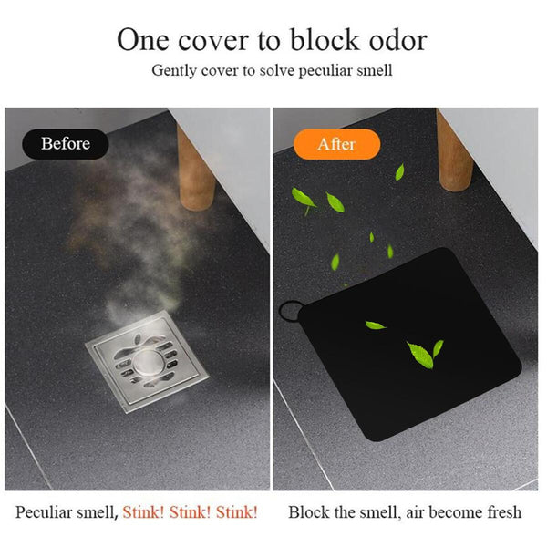 Thick Silicone Bathroom Drain Anti-Odor Mat Tub Stopper Silicone Drain Stopper#