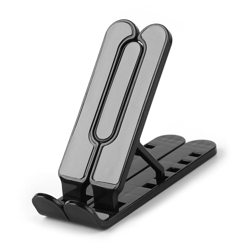 Foldable Tablet Holder Height Adjustable Smart Phone Cooling Stand (Black) Newly