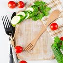 Creative Wooden Double Side Fork Spoon Together Wooden Personalized Tableware