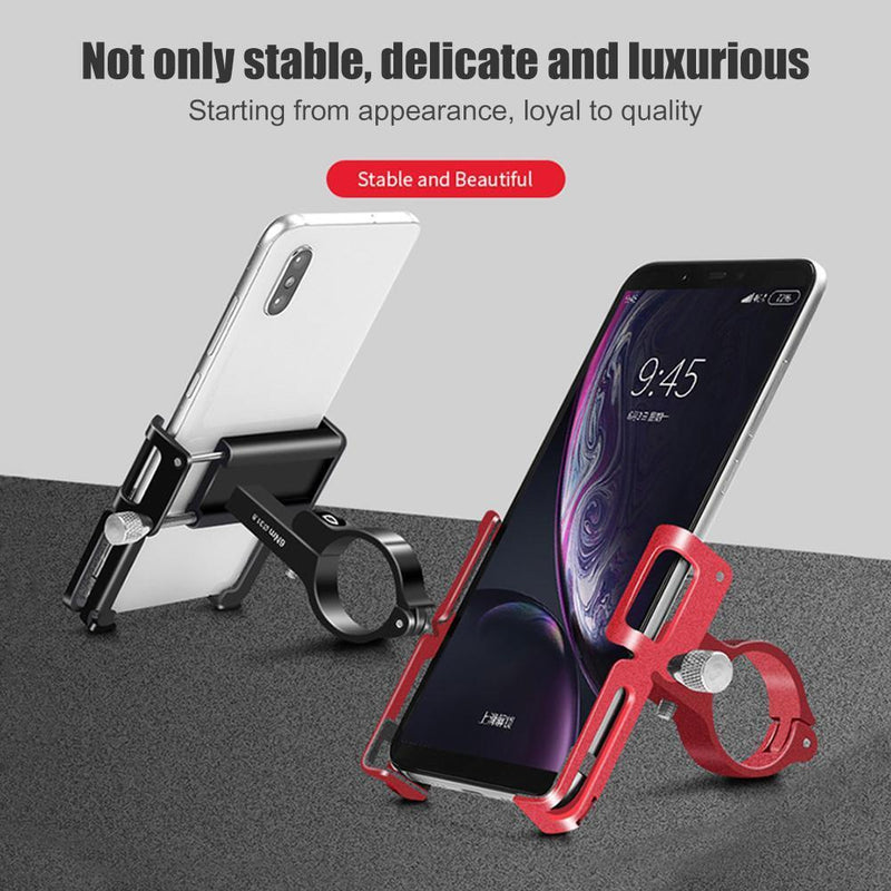 2pcs Bike Cell Phone Holder Handlebar Clip GUB P10(Black Red)