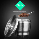 For Nespresso Steel Refillable Reusable Coffee Capsule Pods Filter_