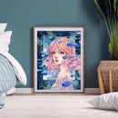 Oil Paint Painting Girl By Numbers Coloring Picture Digital Drawing M066