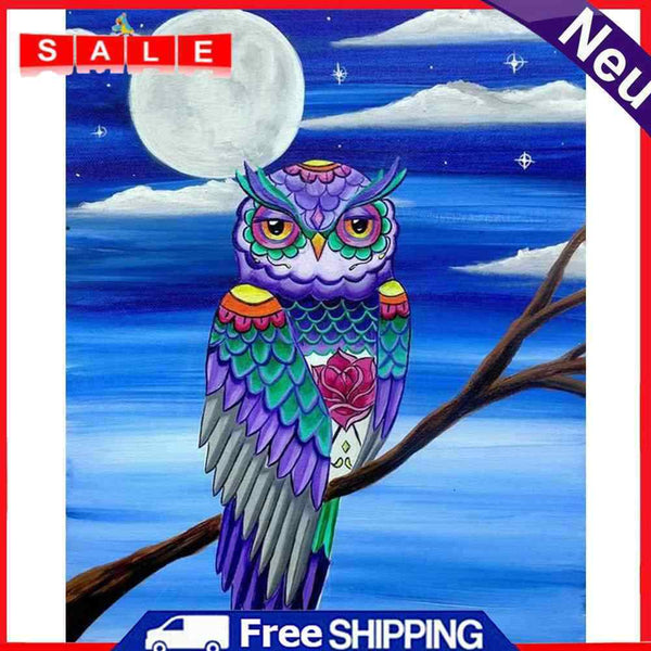 DIY Oil Paint By Numbers Animal Color Drawing Picture Living Room Home Decor Kit