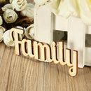 Script Wedding Alphabet Tree Crafts Wooden Letters DIY Decorations Family Word