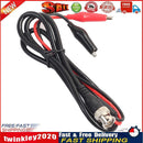 BNC Male Plug to Dual Alligator Clip Oscilloscope Test Probe Lead Cable 1m Newly