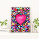 5D Rhinestone Pictures DIY Abstract Love Full Round Drill Diamond Painting Kit