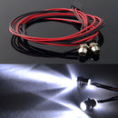 2pcs 5mm White LED Lights Lamp for 1/12 1/18 1/10 1/8 Axial Scx10 RC Cars Parts