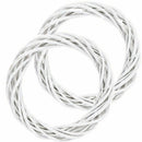 Vine Ring Christmas Rattan Ring Wreath Wicker Garland Hanging White Wreath