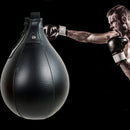 PU Boxing Speed Ball Training Inflatable Punching Pear-Shaped Bag (Black)