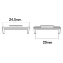 2pcs 24mm Watch Band Adaptor Accessories Strap Adapter for Huawei Watch Fit 2