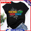 Teaching is my SuperPower T-Shirt Tee-06910 L/Black