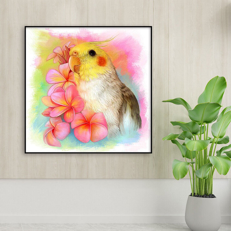 Full Round Drill 5D DIY Rhinestone Diamond Painting Birds and Flowers Handwork