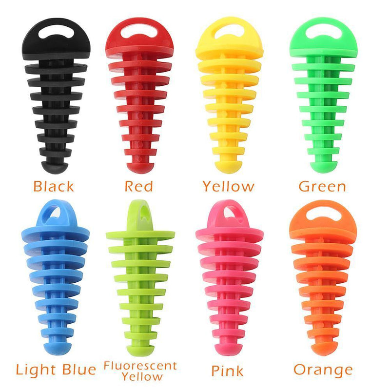 Motorcycle Exhaust Pipe Air-Bleeder Plug Muffler Wash Plug Small (Black)