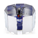 Outdoor Camping Windshield Picnic Cooking Gas Stove Windproof Screen 9 Plates
