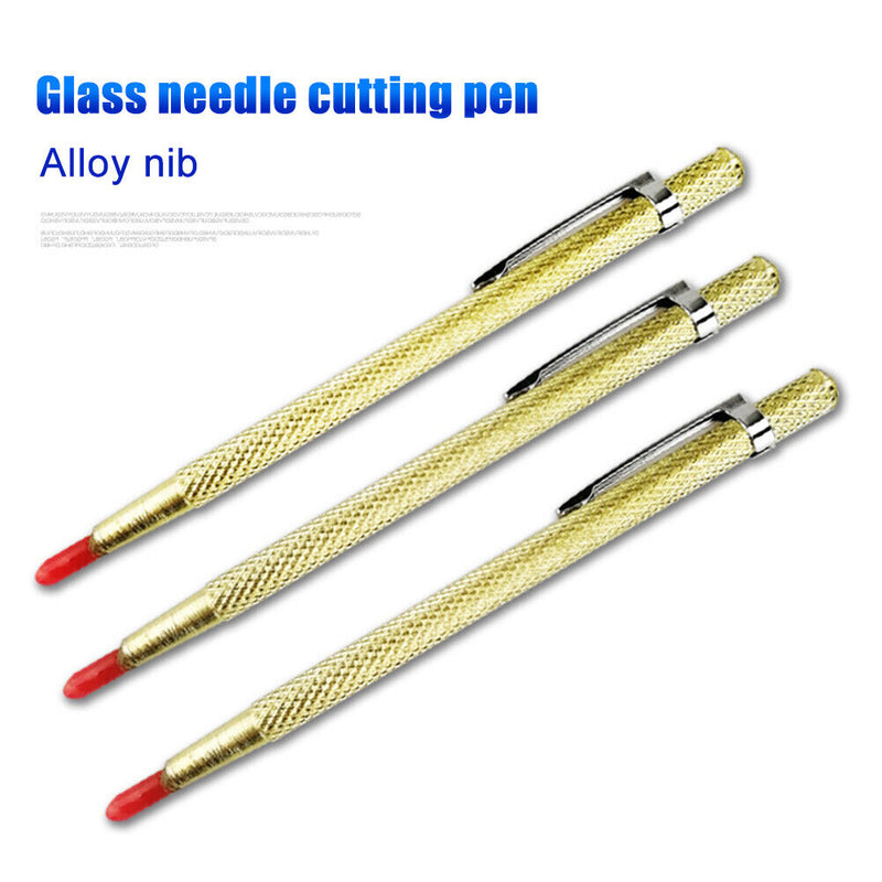 Tungsten Carbide Tip Scriber Pen Diamond Glass Ceramic Engraver (Golden)