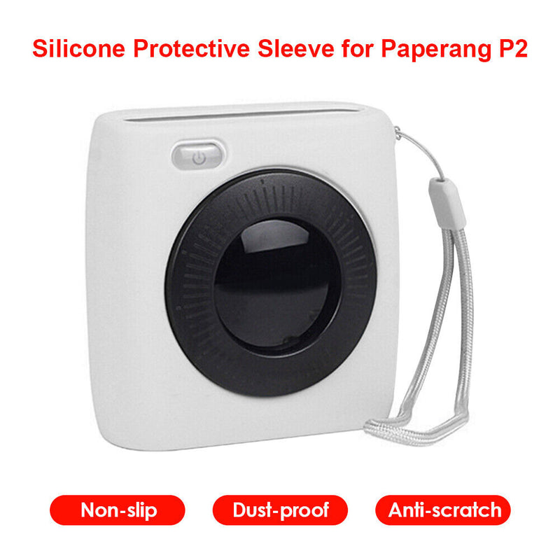 Silicone Protective Case Cover for Paperang P2 Mini Pocket Printer (White)