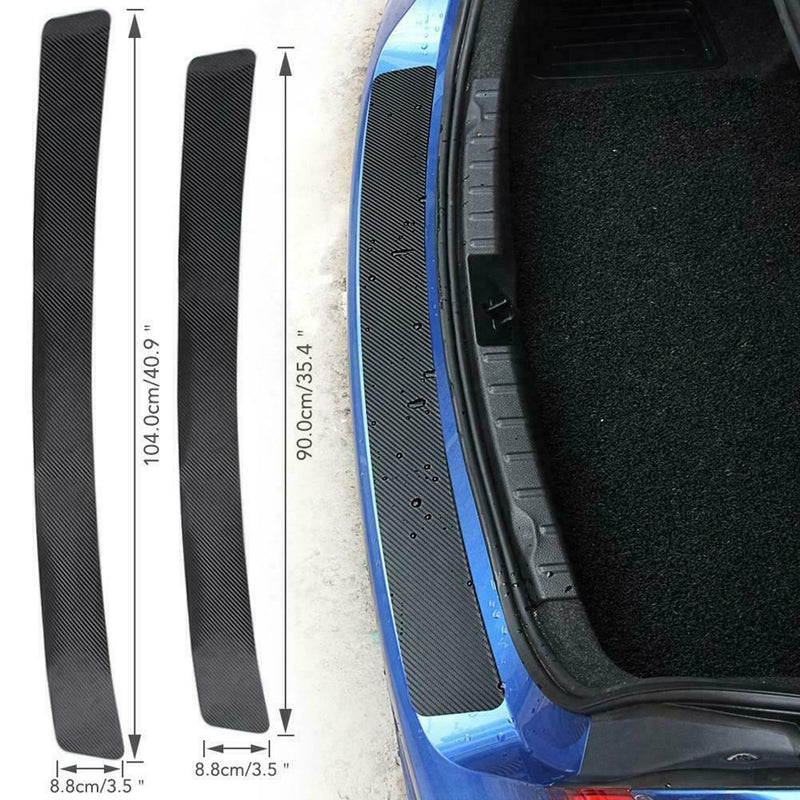 Car Rear Sill Plate Guard Bumper Protector Pad Cover Anti-scratch Strip X2D4