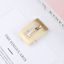 Women Girls Hairgrips Horsetail Clip Metal Hairgrips Geometry Hair Clip