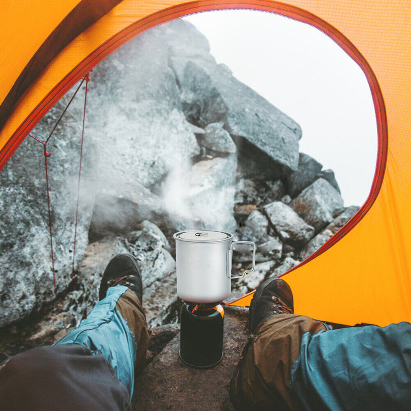 750ml Lightweight Camping Mug Titanium Cup Travel Tourist Picnic Utensils Newly