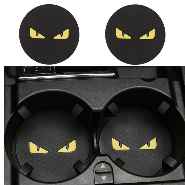 2pcs Car Coaster Water Cup Bottle Holder Anti-slip Mat Pad Silica Gel Non-slip