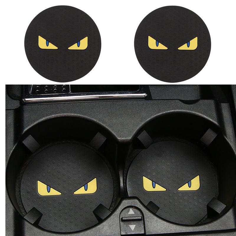 2pcs Car Coaster Water Cup Bottle Holder Anti-slip Mat Pad Silica Gel Non-slip