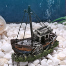Simulation Boats Underwater Plants Ship Fish Tank Ornaments Aquarium Landscaping