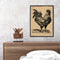Frameless Oil Paint By Numbers DIY Rooster Picture Craft for Home Living Room