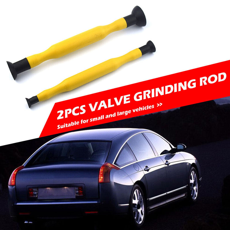 2x Valve Lapper Double Ended Suction Cup Valve Lapping Stick with Plastic Handle