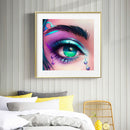 DIY Diamond Painting Kits Bright Eye Makeup Full Round Drill Home Decoration
