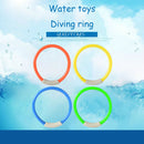 4pcs Pool Throwing Sinking Training Kid Summer Diving Rings Game Play Water Toys