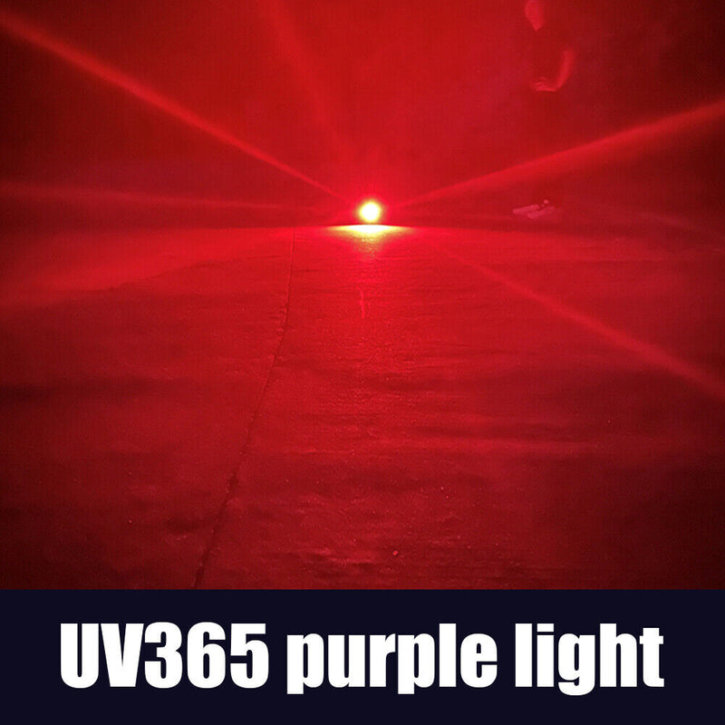 Multifunctional LED Camping UV Lights Outdoor Hiking Emergency Work Flashlight