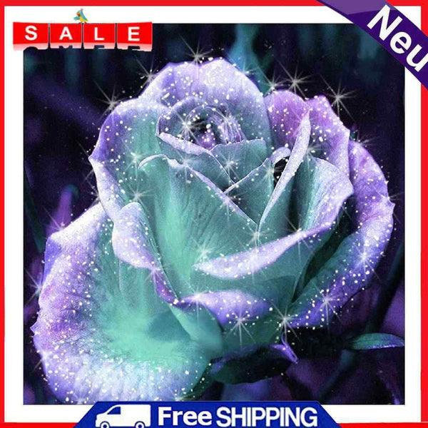 5D DIY Diamond Painting Full Square Drill Shinning Rose Wall Decor Rhinestone