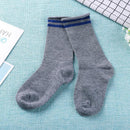 Baby Boys Girls Preppy Stripe Print Knee Socks Kids Sports Sock (Grey S)