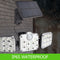 3 Head Motion Sensor Solar Lights Waterproof Remote Control Lamp (138LED) Newly