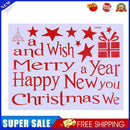 Christmas Tree Waterproof Removable Glass Door Wall Stickers Home Decor(Red