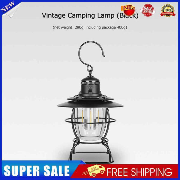 #A Portable Camping Light Stepless Dimming Retro Lantern for Outdoor Camping Hik