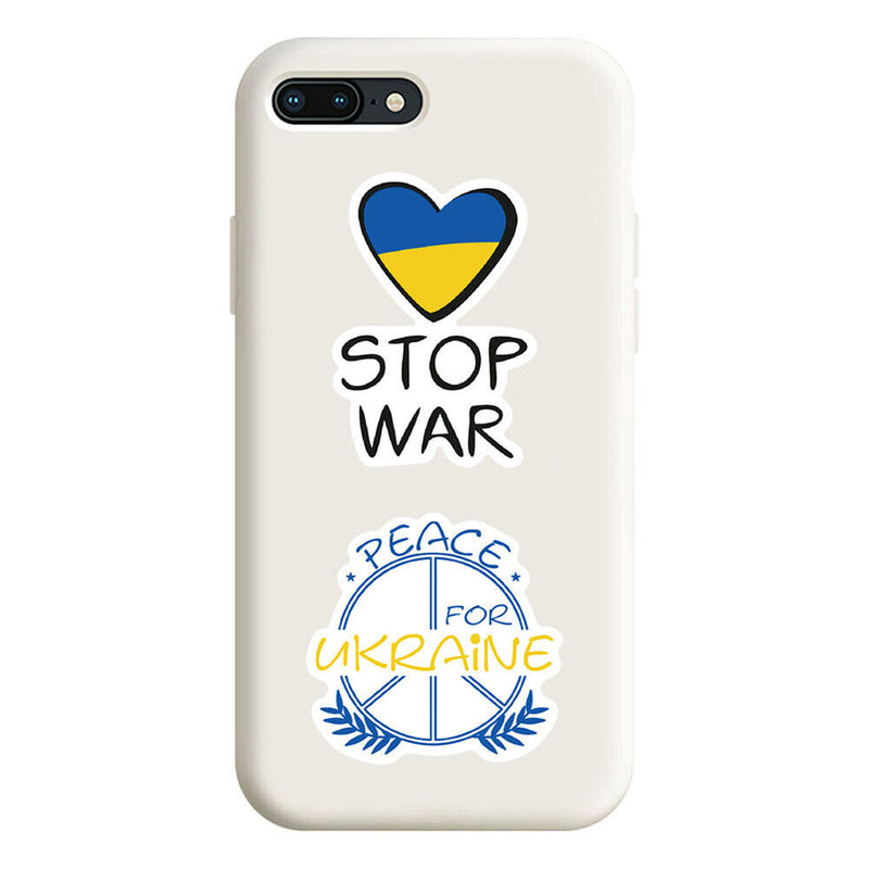 50pcs Ukraine Stop War Hope Peace Decals Graffiti DIY Waterproof Stickers Newly
