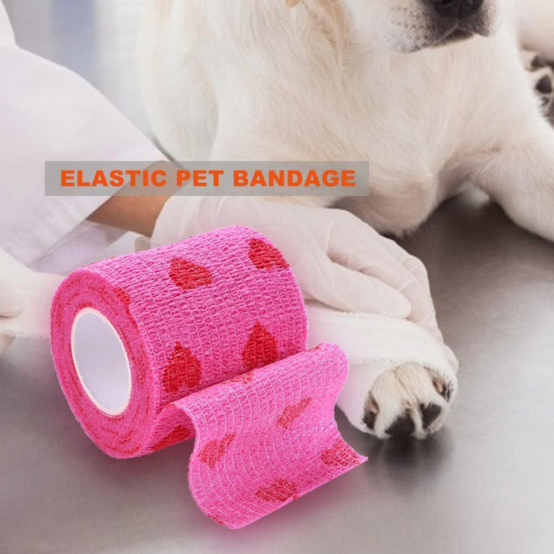 Pet Dog Cat Elastic Bandage Non-woven Pet Self Adherent Wound Tape (M)