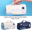 Large Capacity Big Pen Bag Cosmetic Storage Makeup Pouch Astronaut Pencil Case
