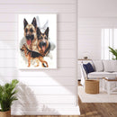 5D DIY Diamond Painting Black Back Dog Full Round Drill Home Decoration Gifts