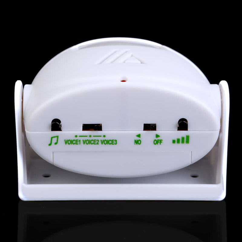 White Welcome Chime Motion Sensor 10m Warning Doorbell Door Bell Alarm Newly