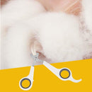 Pet Nail Toe Clipper Scissors Stainless Steel Dog Claw Cutter(White Black)
